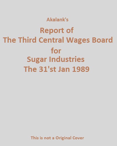 Report-Of-The-Third-Central-Wages-Board-for-Sugar-Industries-The-31st-Jan-1989